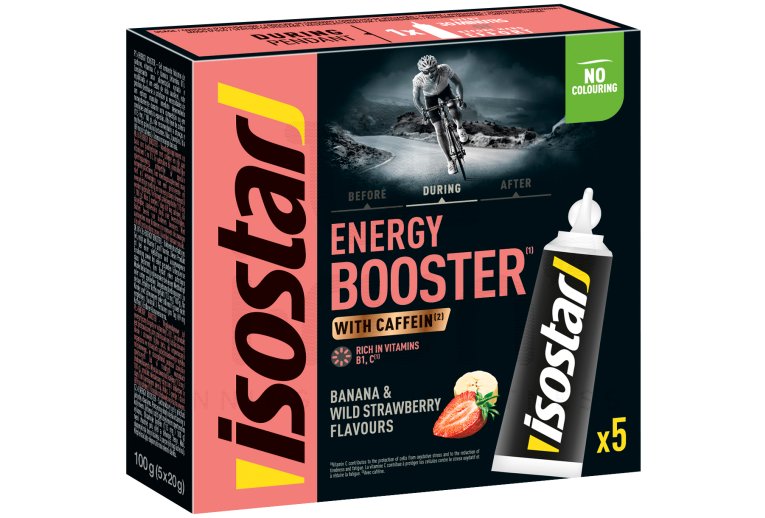 Isostar Pack Gel Energy Booster Fresa-Banana