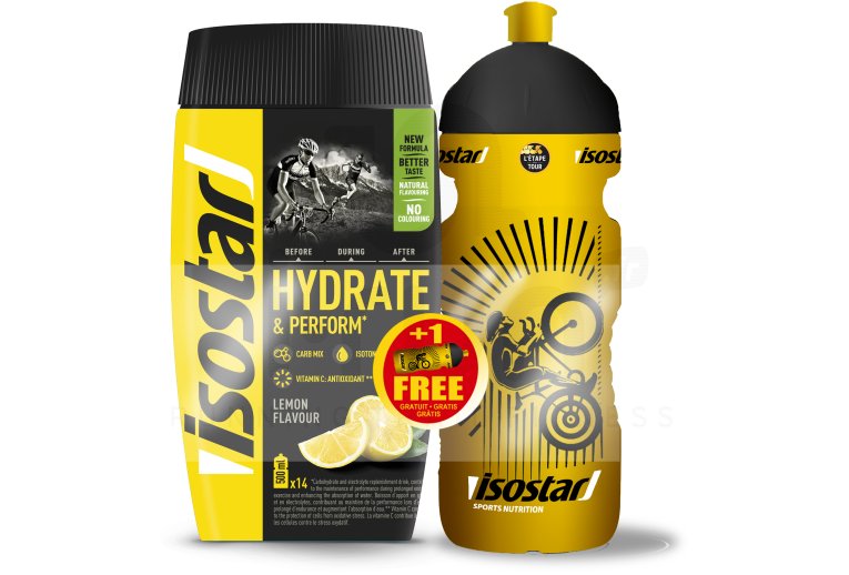 Isostar Hydrate & Perform + Gourde offerte - Citron 
