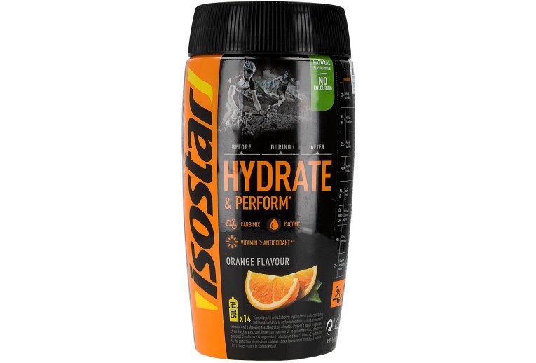 Isostar Hydrate & Perform - Orange + 1 gourde offerte