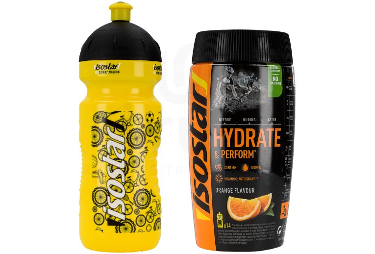 Isostar Hydrate & Perform - Orange + 1 gourde offerte