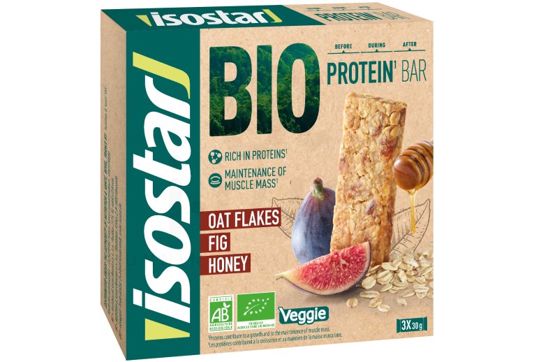 Isostar Protein Bar Bio - Figues, dattes et miel 