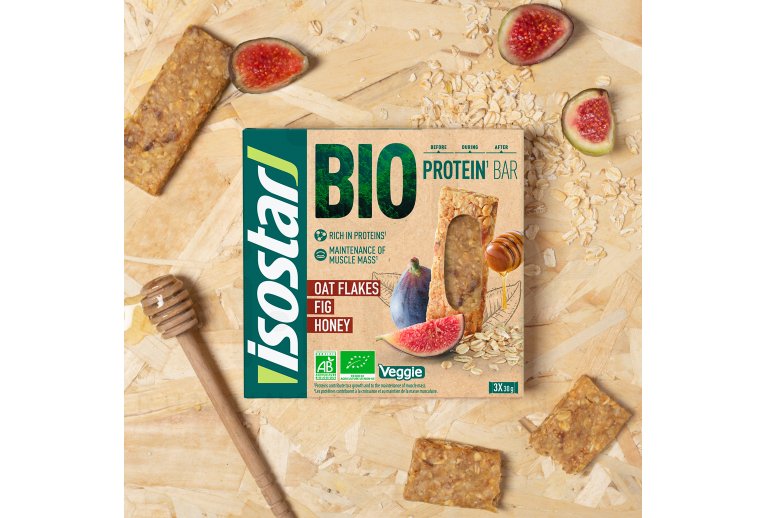 Isostar Protein Bar Bio - Figues, dattes et miel 