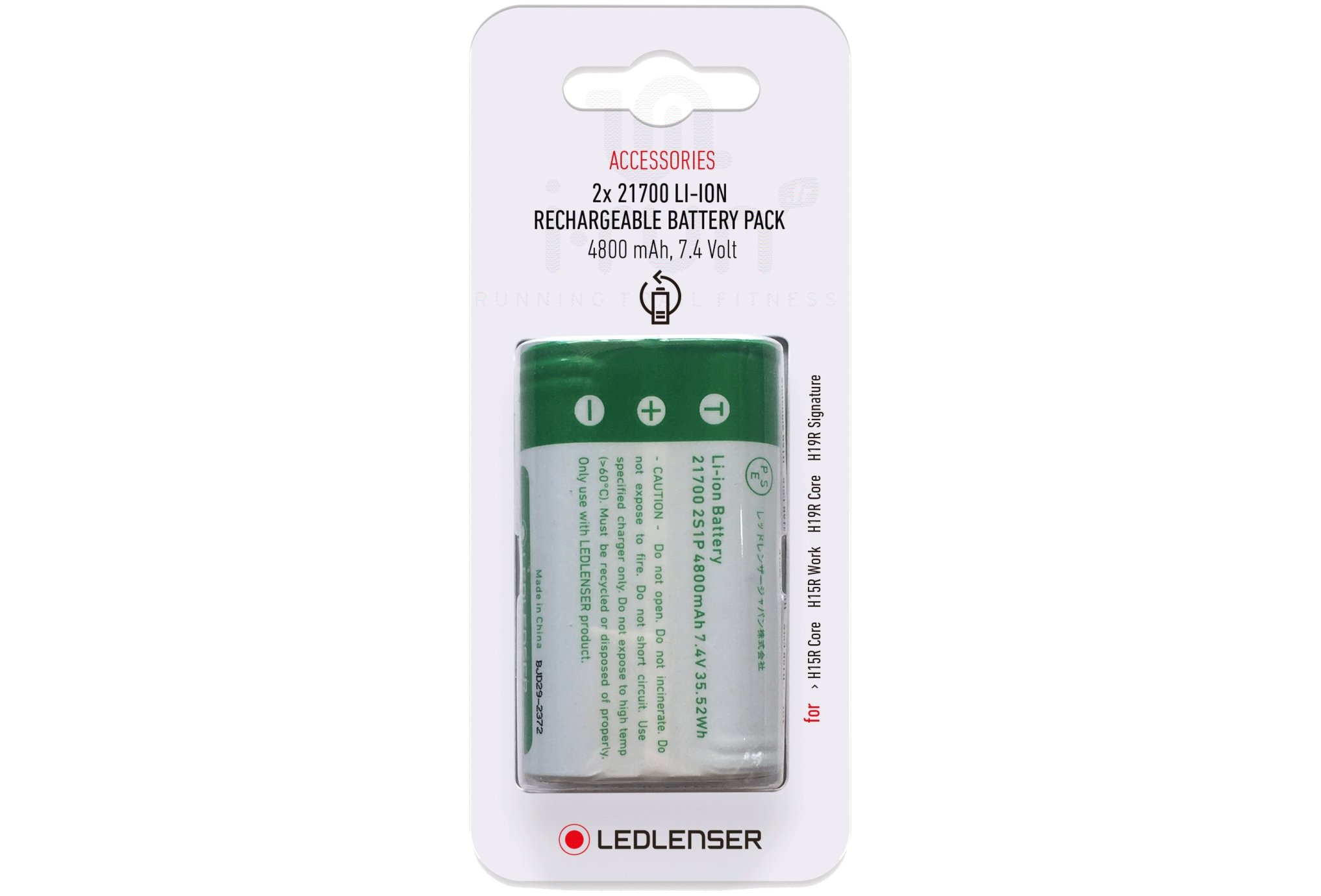 Ledlenser Batterie Li-ion - H15R Core/Work et H19R Core/Signature