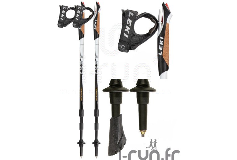 Leki B�tons Traveller Carbon t�l�scopiques 