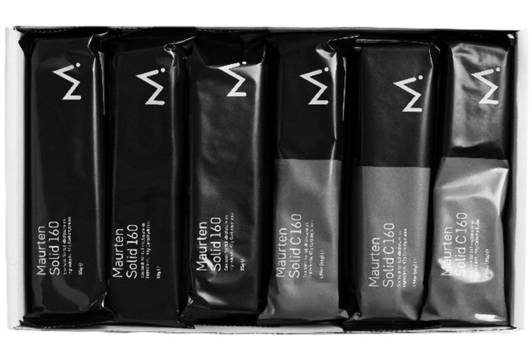 Maurten Mix Box Solid 160 und 160 Cacao - 12 Riegel