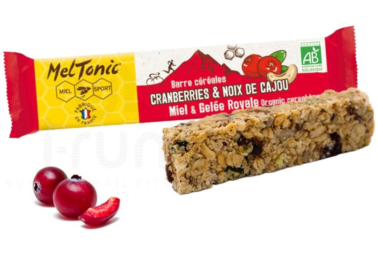 MelTonic Barre c?r?ales Bio - Cranberries et noisettes grill?es