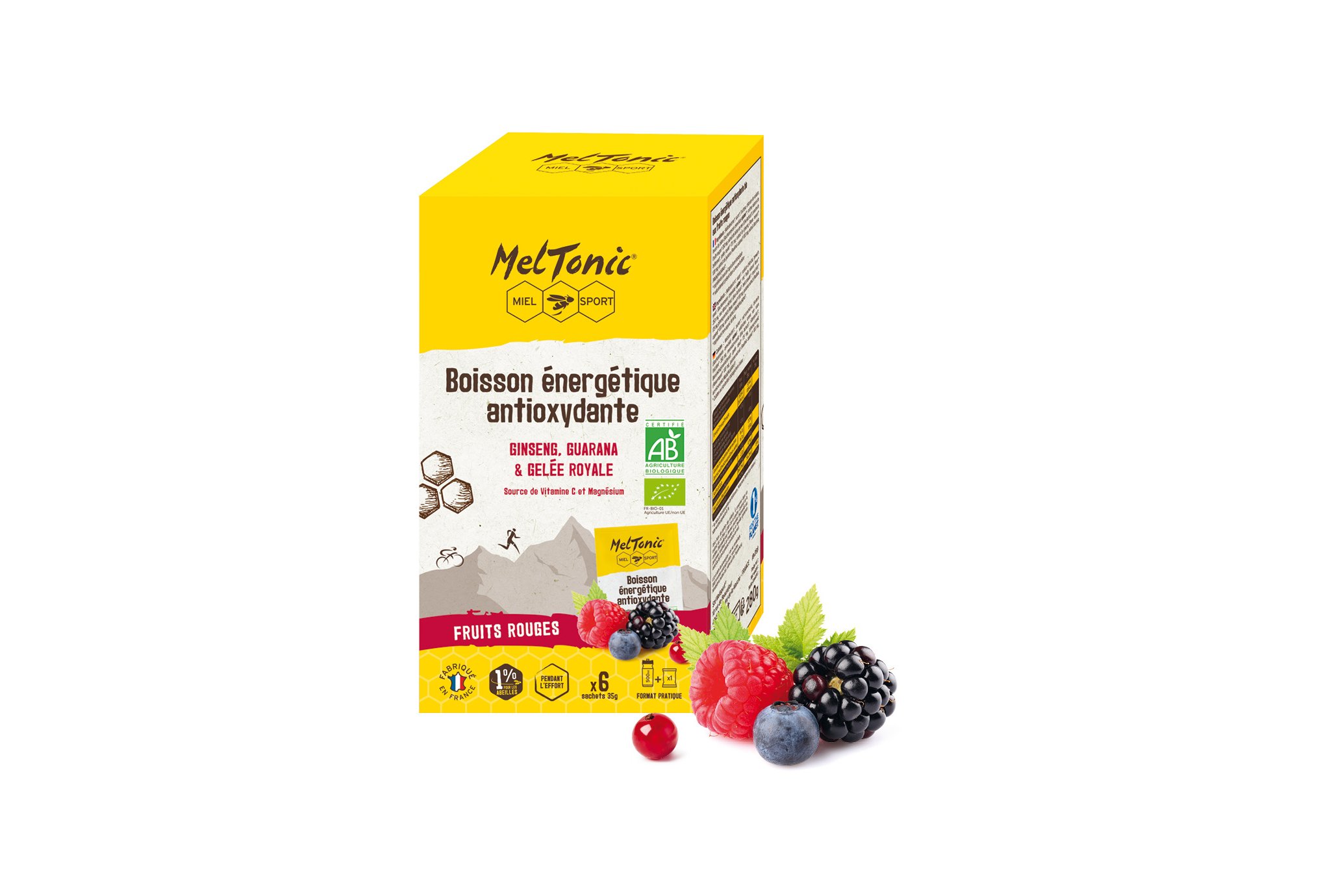 MelTonic �tui 6 sachets Boisson �nerg�tique Antioxydante Bio - Fruits rouges
