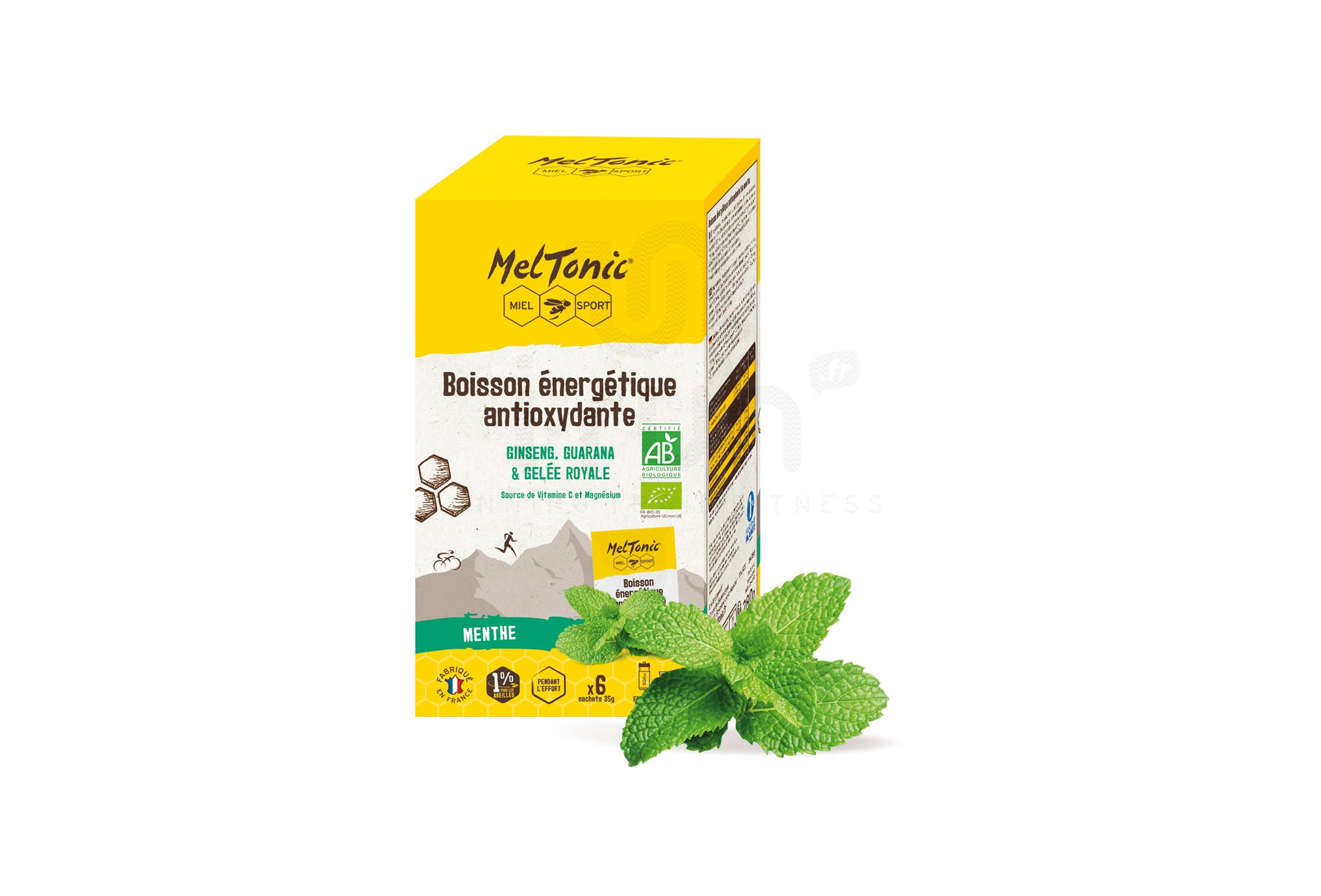 MelTonic ?tui 6 sachets Boisson Energ?tique Antioxydante Bio - Menthe