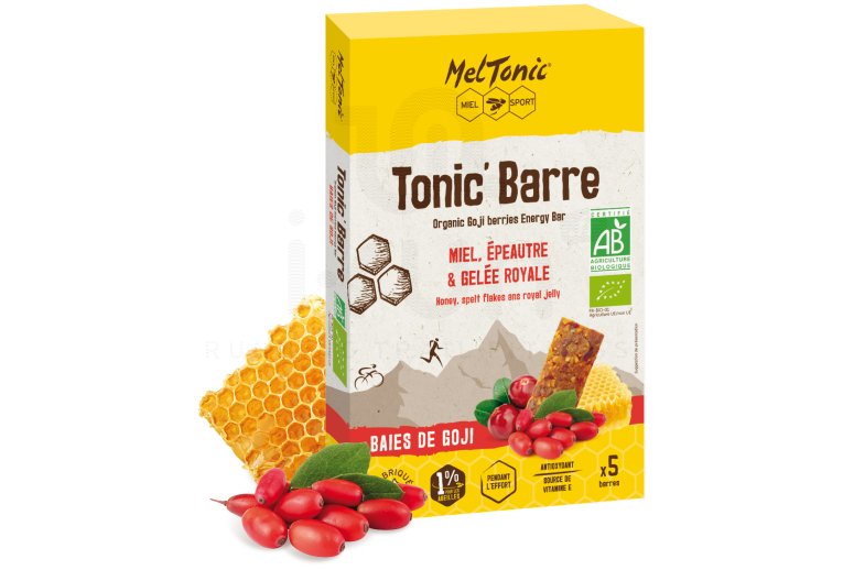 MelTonic Caja de barritas energ�ticas Tonic'Barre  Bio - Baya de goji y miel