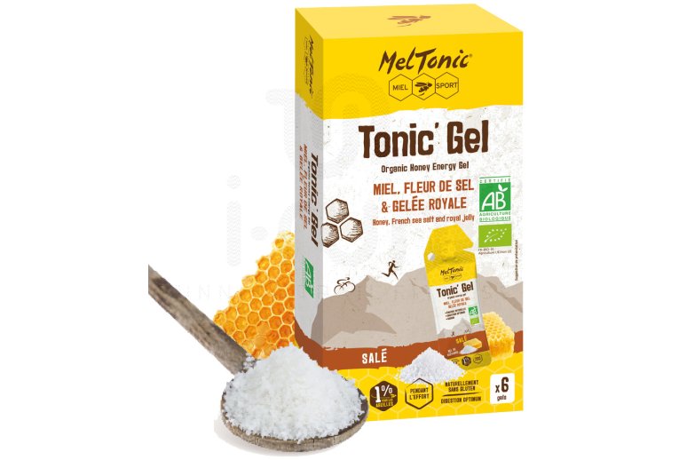 MelTonic Etui Tonic'Gel Sal? BIO - Miel Fleur de sel Gel?e royale - 6 gels