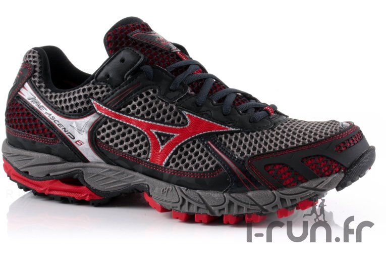 Mizuno Wave Ascend 6 Homme Grise et Rouge 