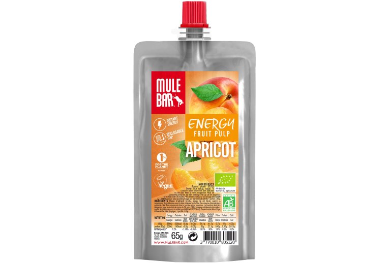 Mulebar Pulpe de fruits Bio & Vegan - Abricot 