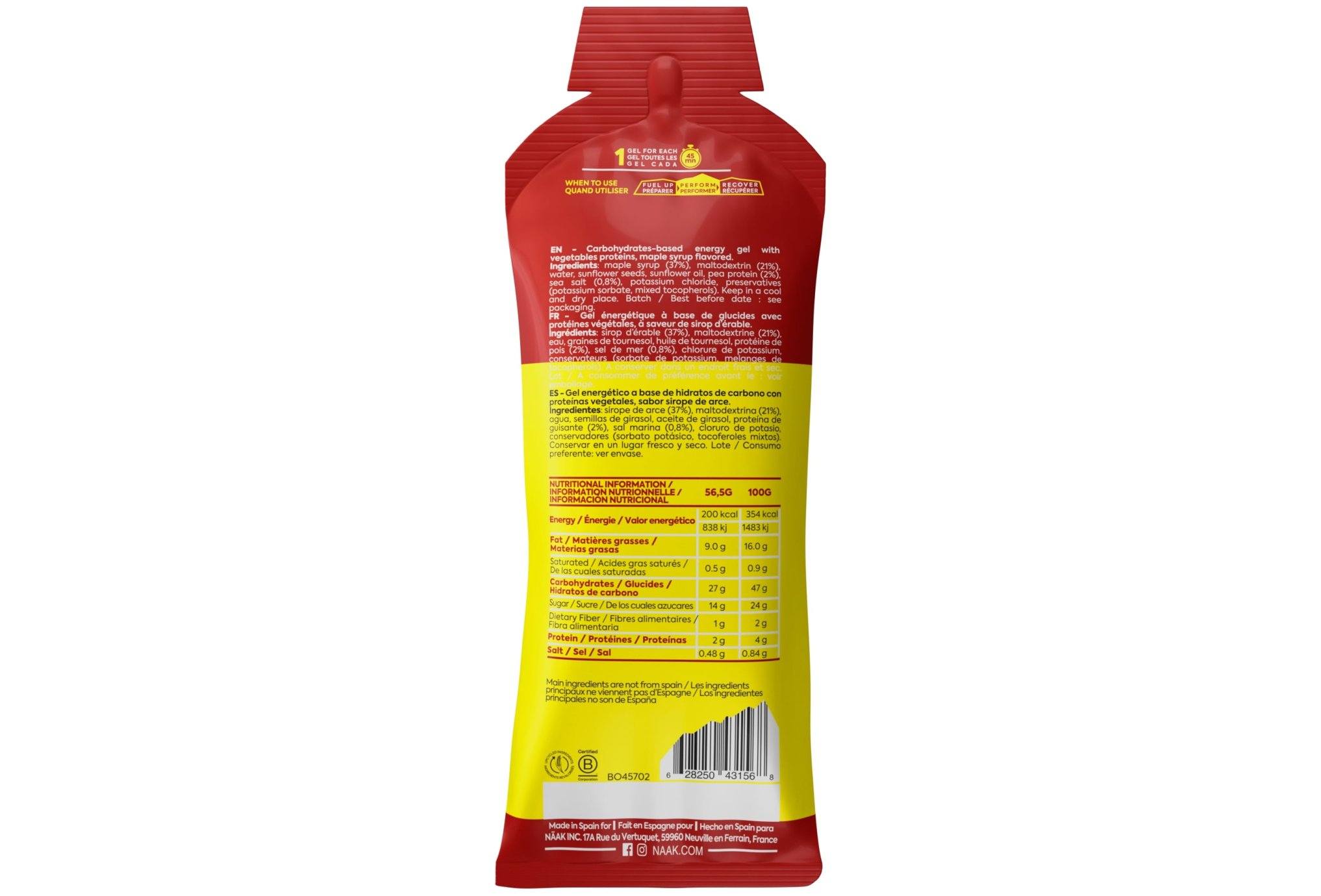 Naak Gel Ultra Energy - sirop d