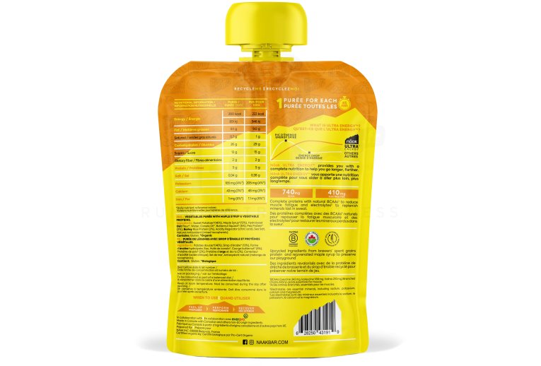 Naak Pur?e Ultra Energy - patate douce et courge butternut