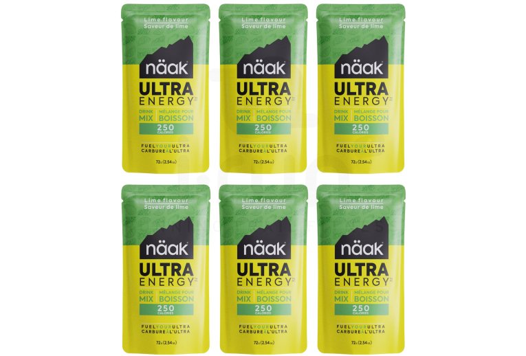 Naak Ultra Energy - citron vert - 72 g - 6 sachets 