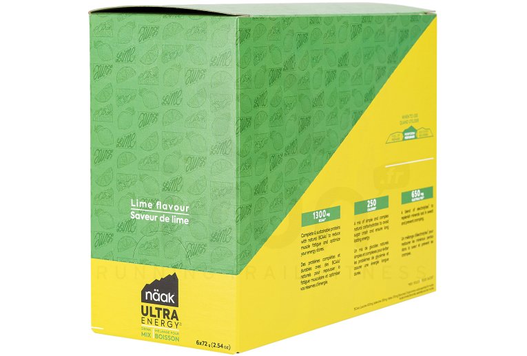 Naak Ultra Energy - citron vert - 72 g - 6 sachets 