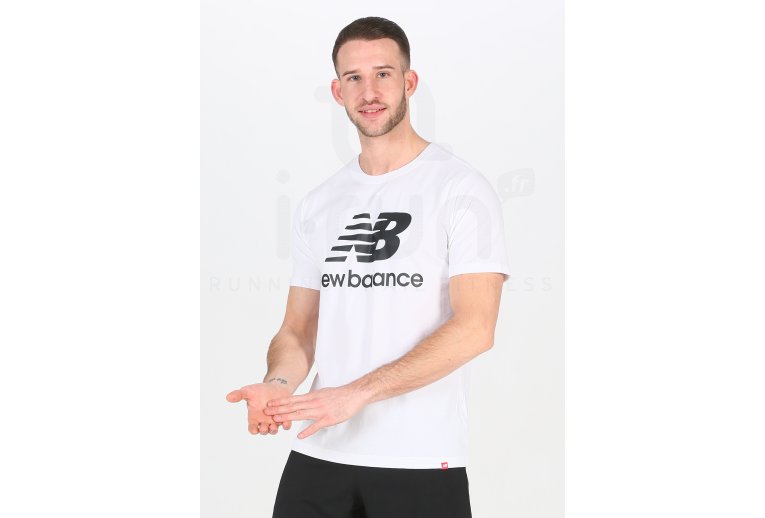 New Balance camiseta manga corta Essentials Stacked