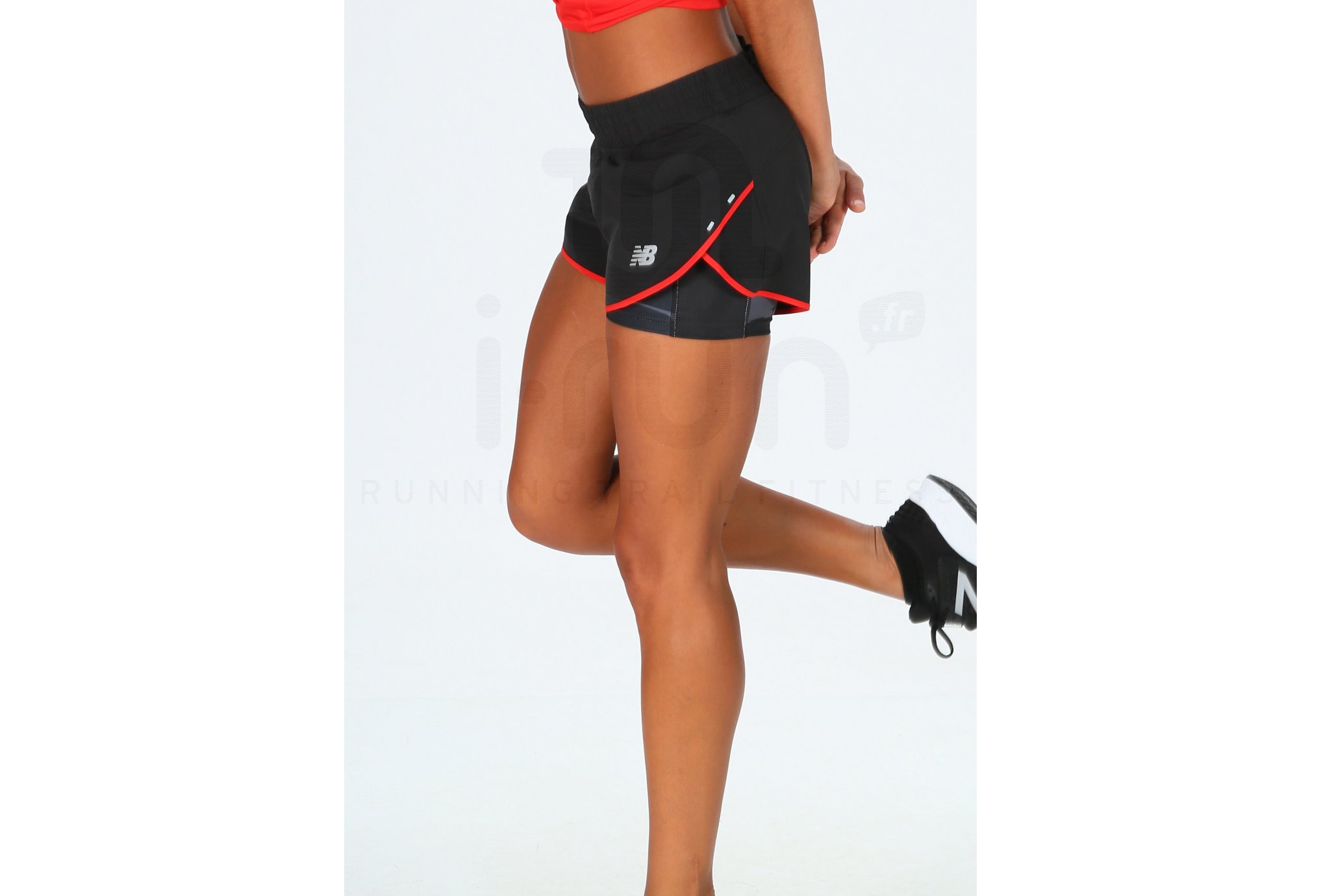 New Balance Pantal�n corto Printed Impact 2 en 1