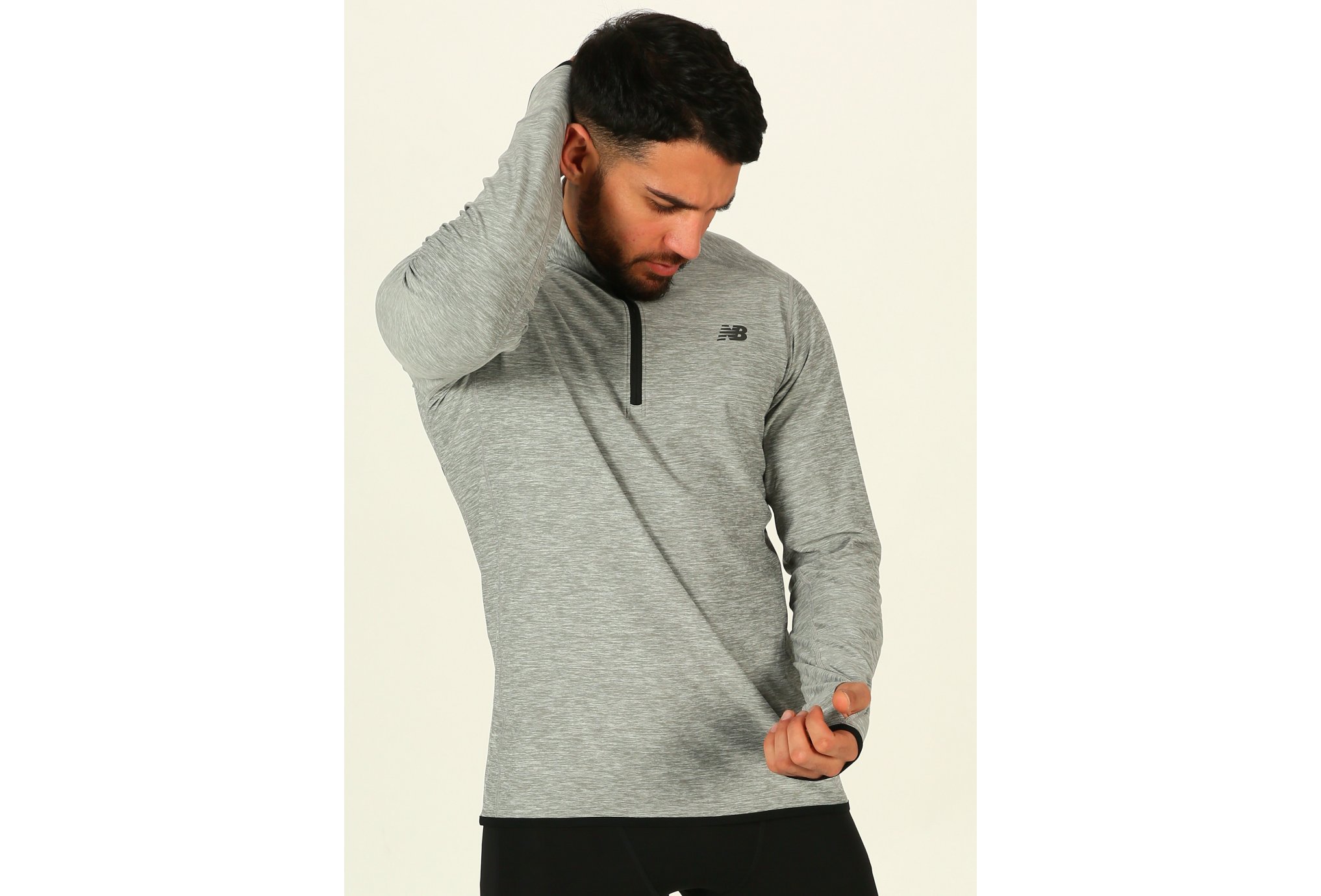 New Balance Camiseta manga larga Transit Quarter Zip