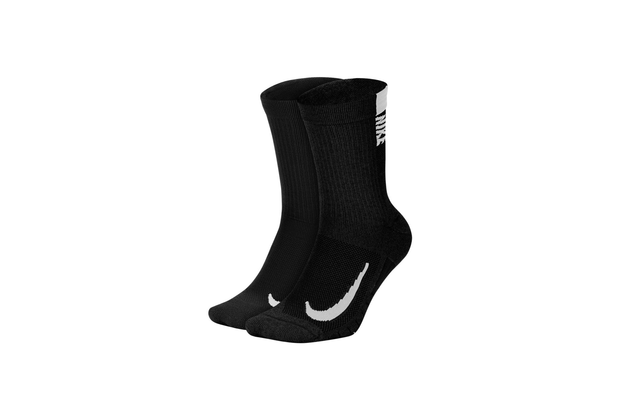 Chaussette Nike 2 paires Multiplier Crew - Noir - unisex (Homme/Femme) - taille L