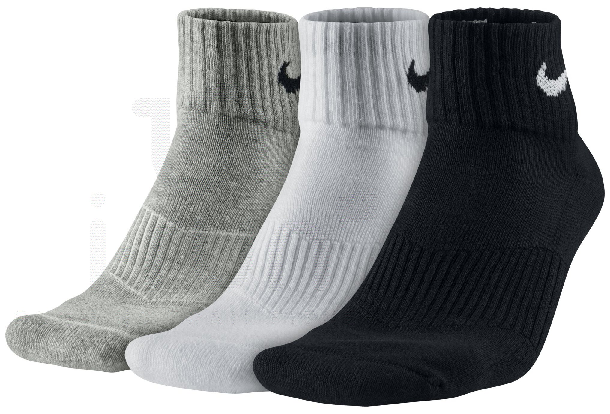 Nike 3 pares de calcetines Cushion Quarter