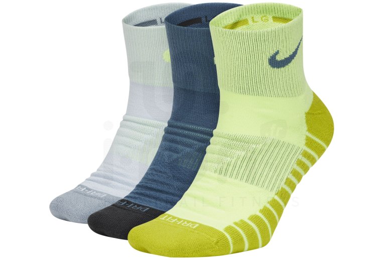 Nike 3 paires Dry Cushion Quarter 