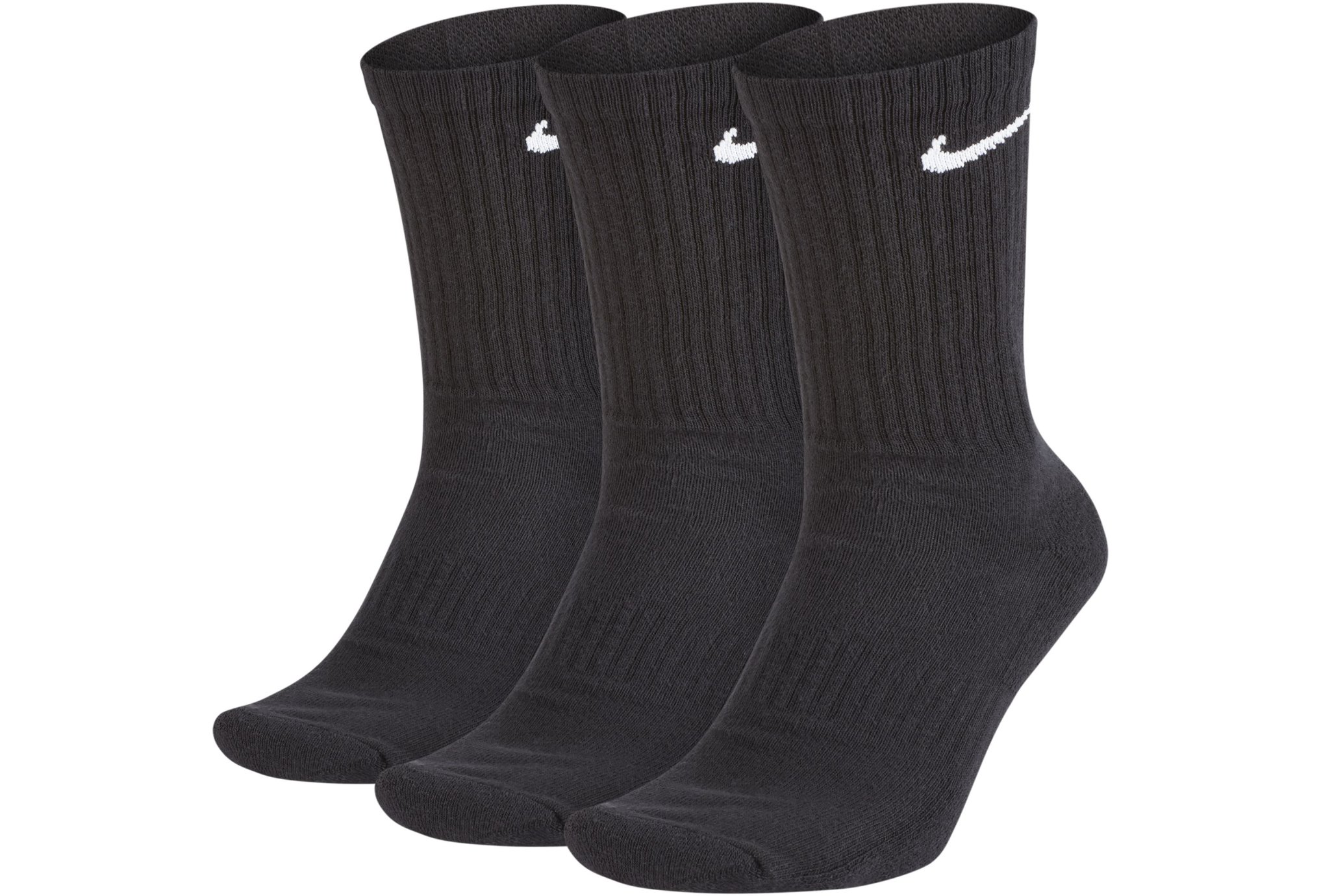 Chaussette Nike 3 paires Everyday Cushion Crew - Noir - unisex (Homme/Femme) - taille M