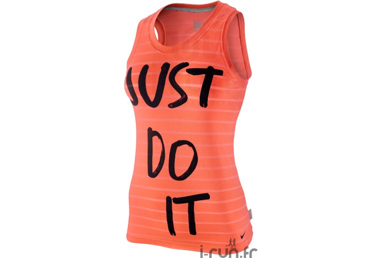 Nike D�bardeur Burnout Just do it Femme orange 