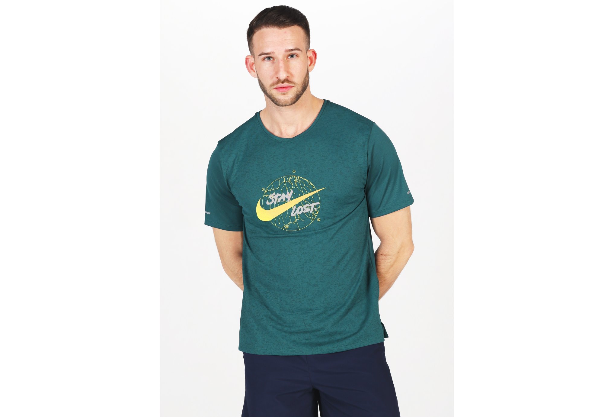 Nike Dri-Fit Miler Wild Run M vêtement running homme déstockage