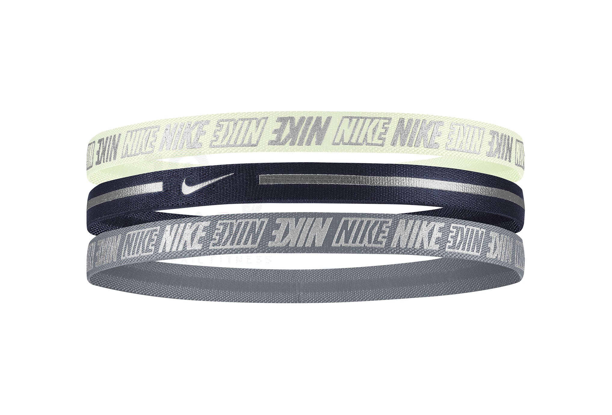 Nike Elastiques Hairband Metallic 2.0 x3