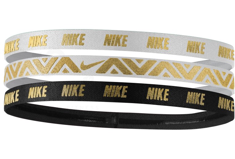 Nike Elastiques Hairband Metallic x3 