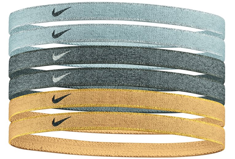 Nike Elastiques Headbands Metallic x6 