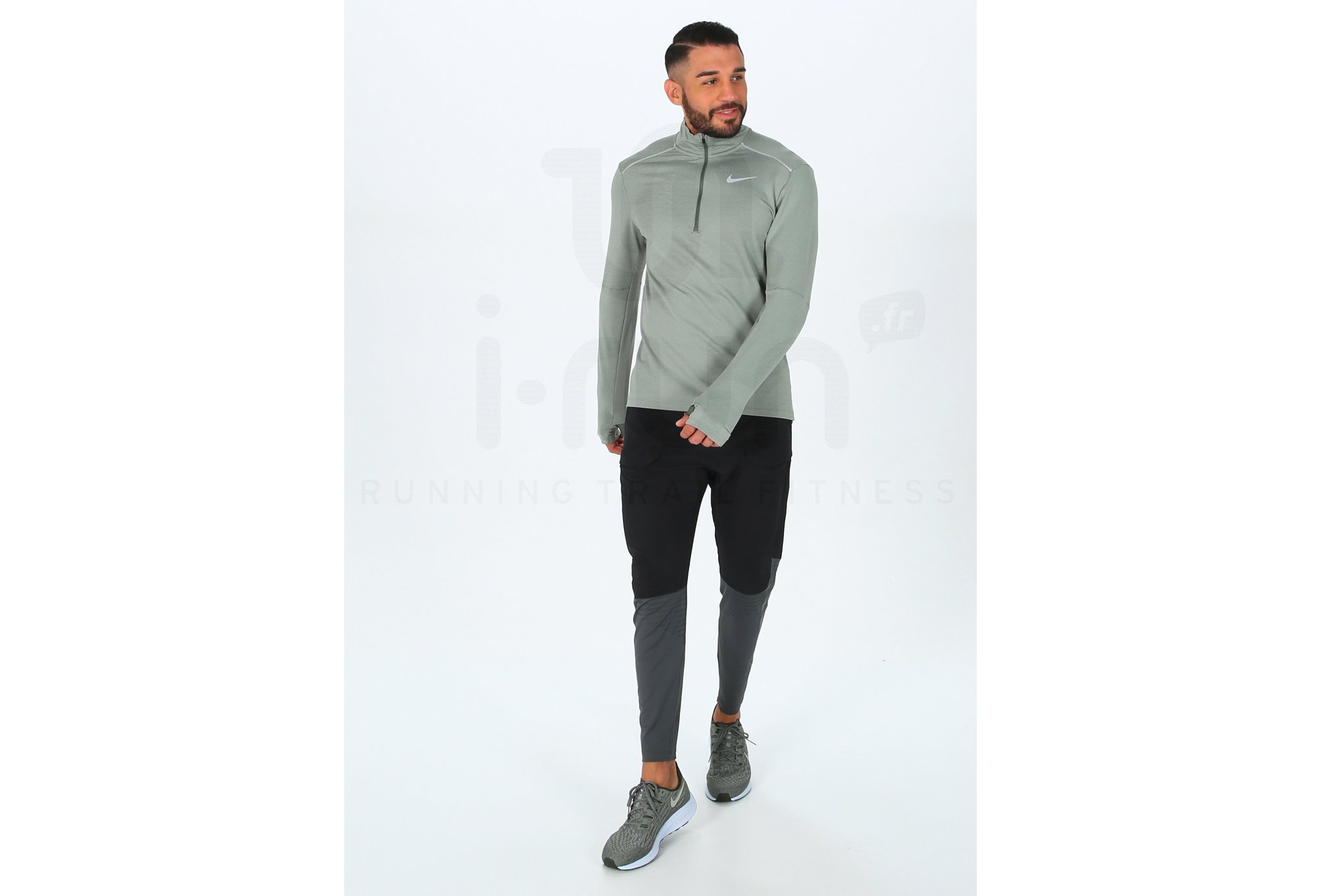 Nike camiseta manga larga Element Crew 3.0 1/2 Zip