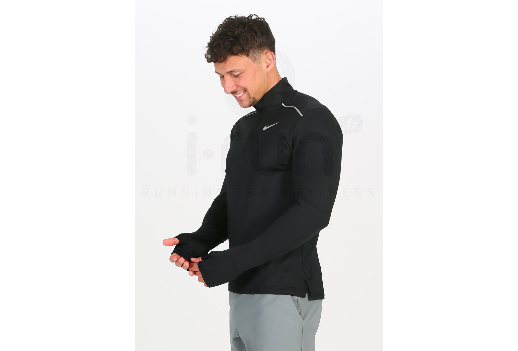 Nike camiseta manga larga Element Crew 3.0 1/2 Zip