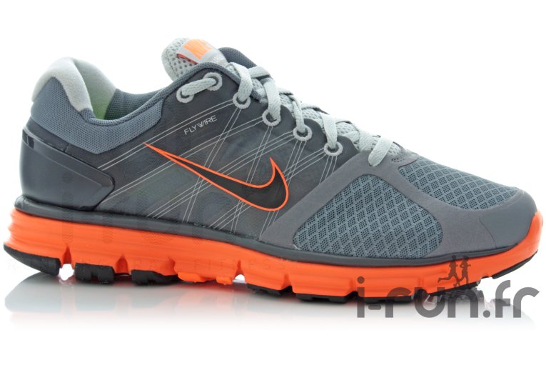 Nike LunarGlide+ 2 Grise & Orange 