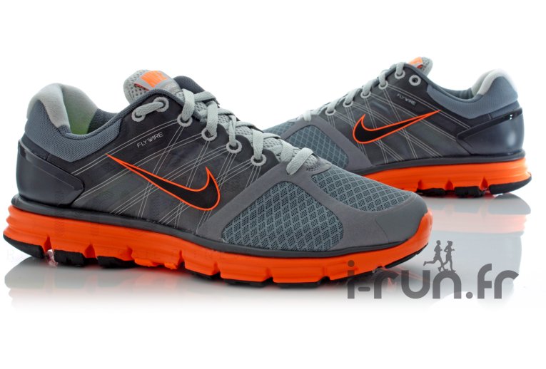 Nike LunarGlide+ 2 Grise & Orange 