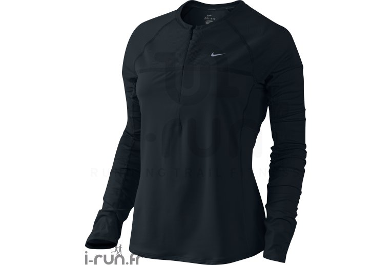 Nike Maillot Sphere Dry 1/2 zip L/S W 