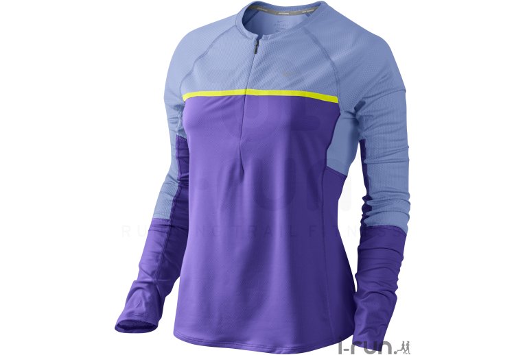 Nike Maillot Sphere Dry 1/2 zip L/S W 