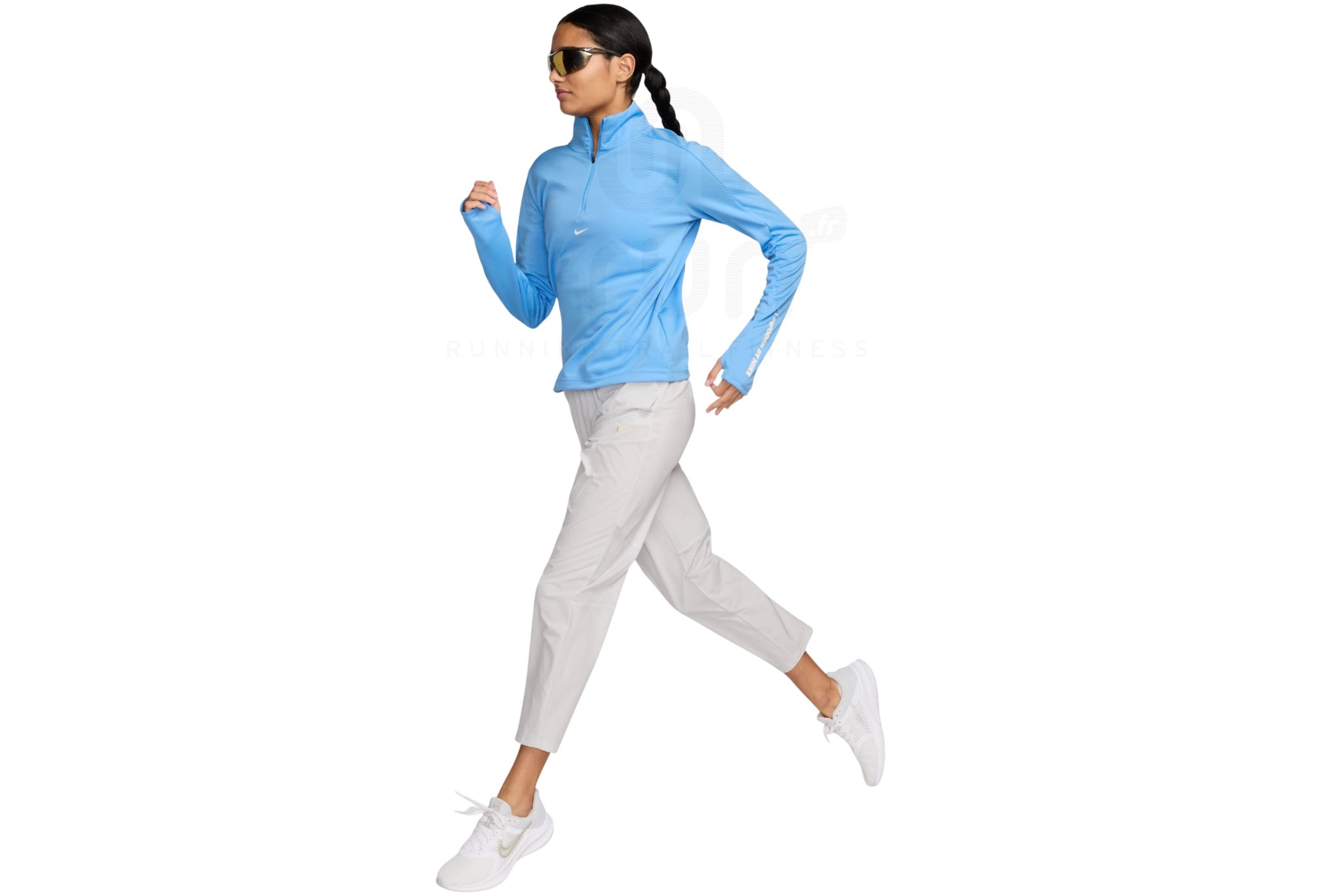 Nike camiseta manga larga Pacer 1/4 zip