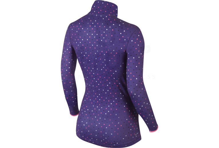 Nike Pro Maillot Hyperwarm Polka 1/2 Zip W 