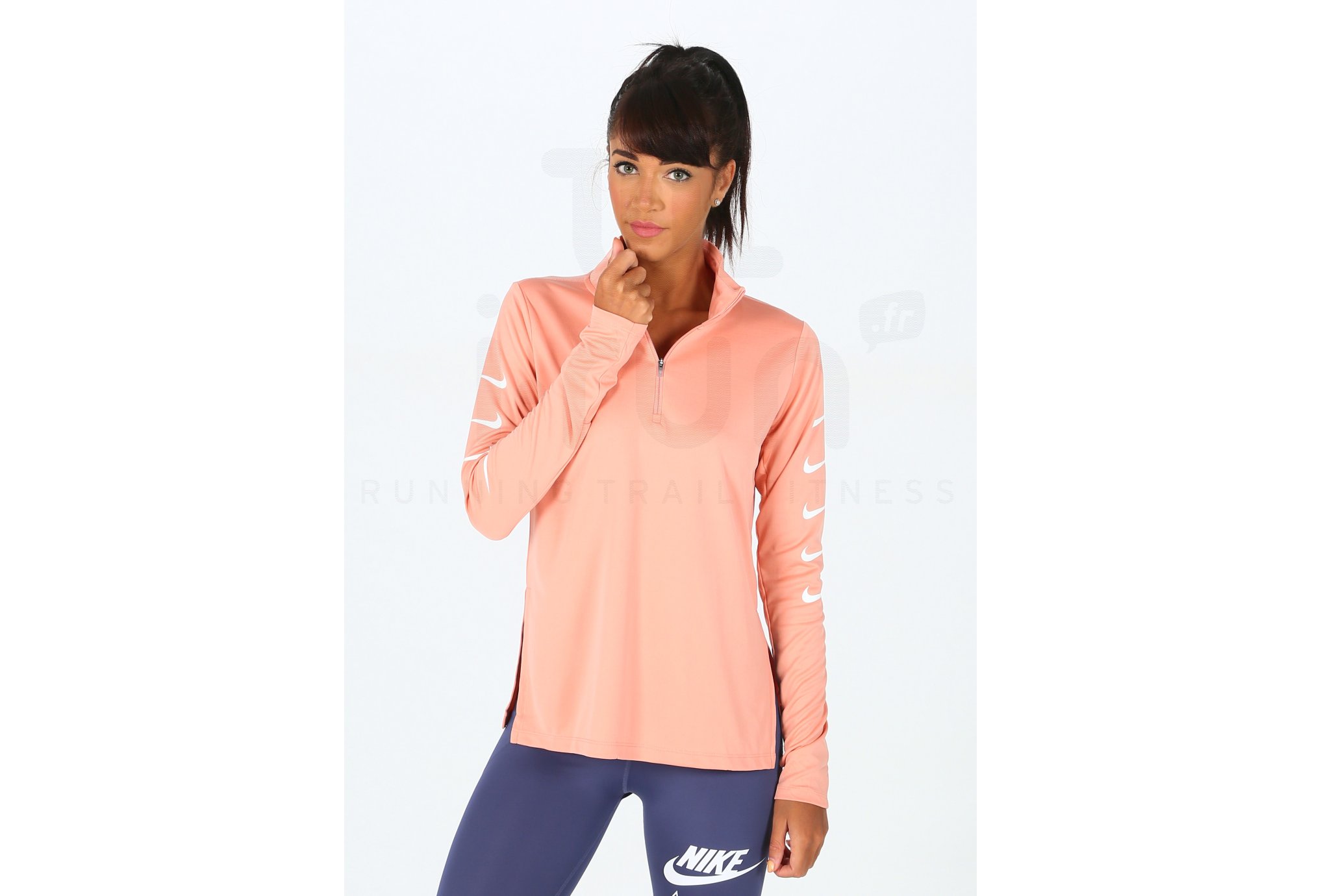 Nike camiseta manga larga Run Swoosh 1/2 Zip