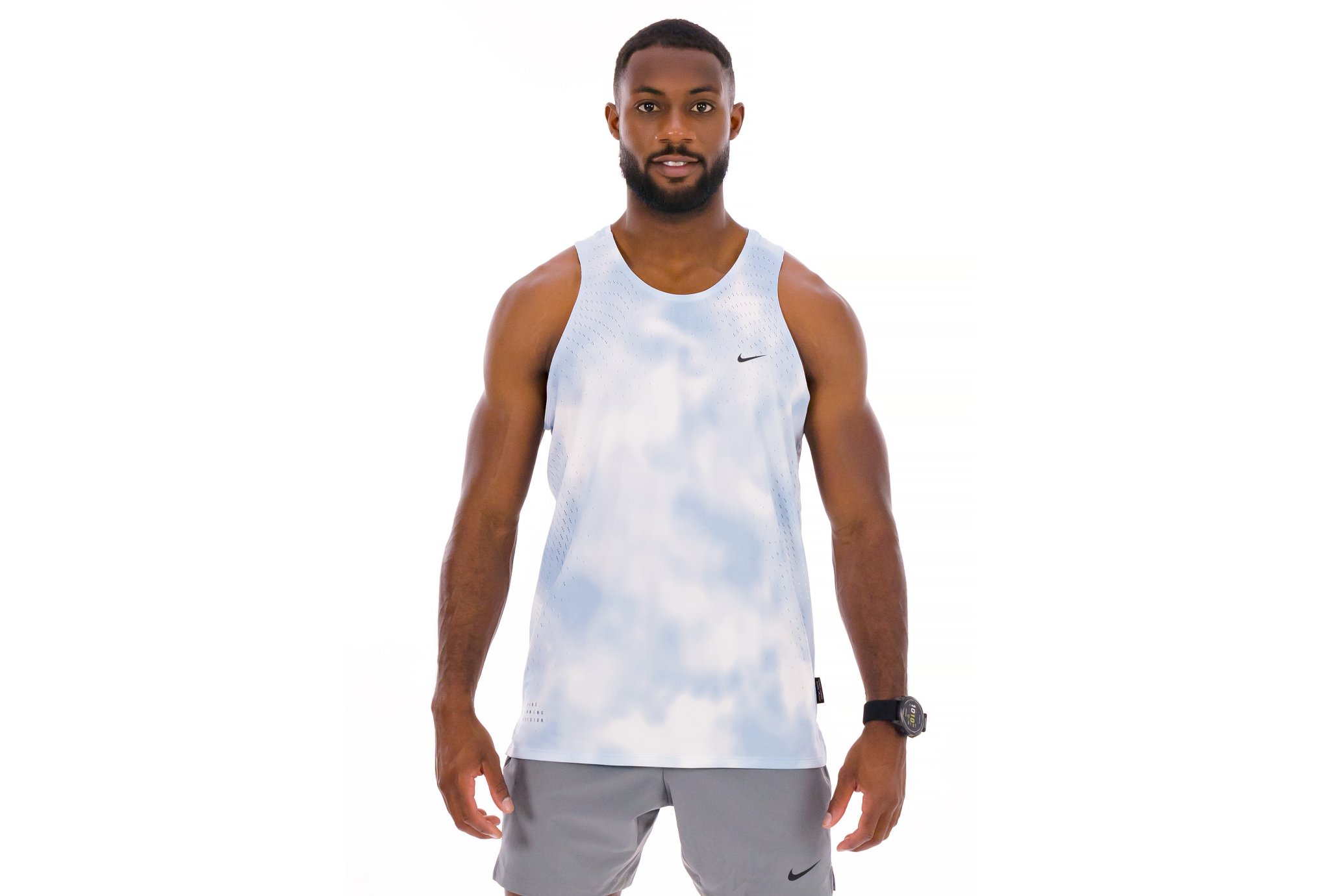 Débardeur Nike Running Division Breathe - Bleu - pour Homme - taille XXL