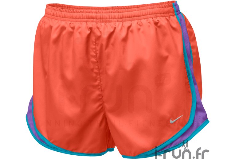 Nike Short Tempo Femme orange 
