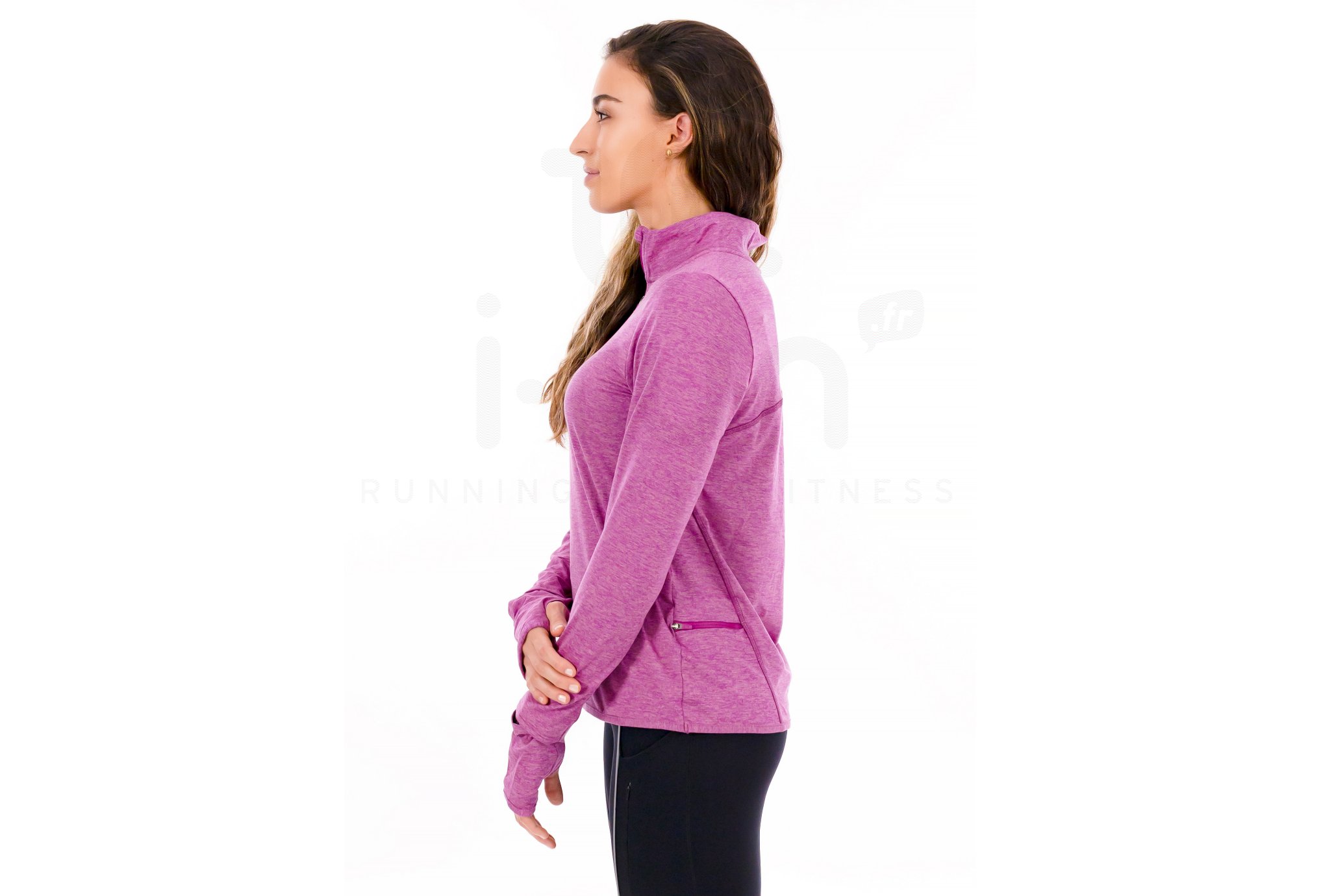 Nike camiseta manga larga Swift Element UV 1/2 zip
