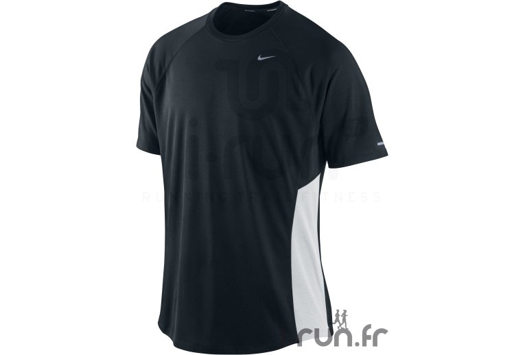 Nike T.S Dri-Fit UV Miler noir et blanc 