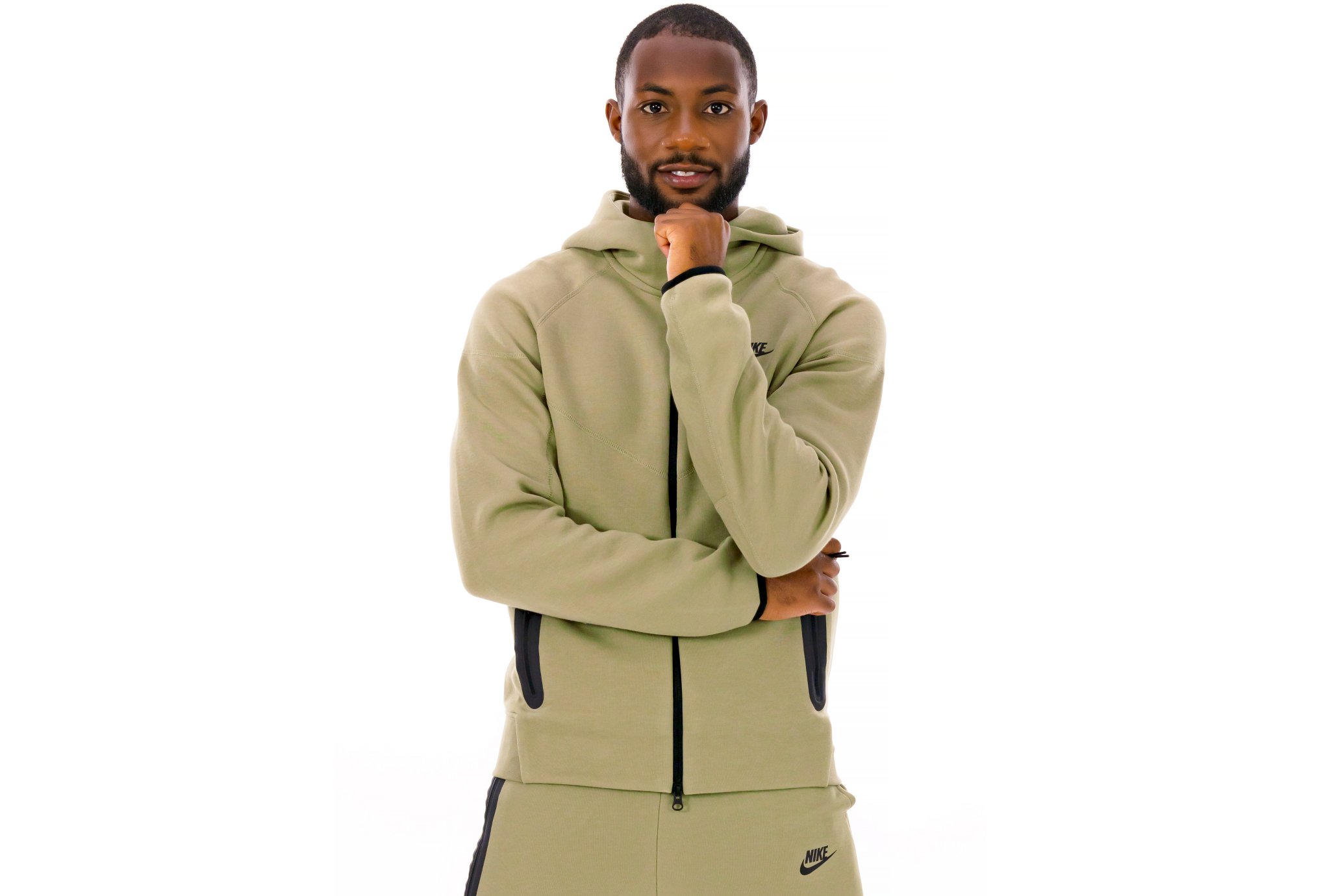 Nike - Veste Tech Fleece Windrunner pour Homme - Vert - taille S