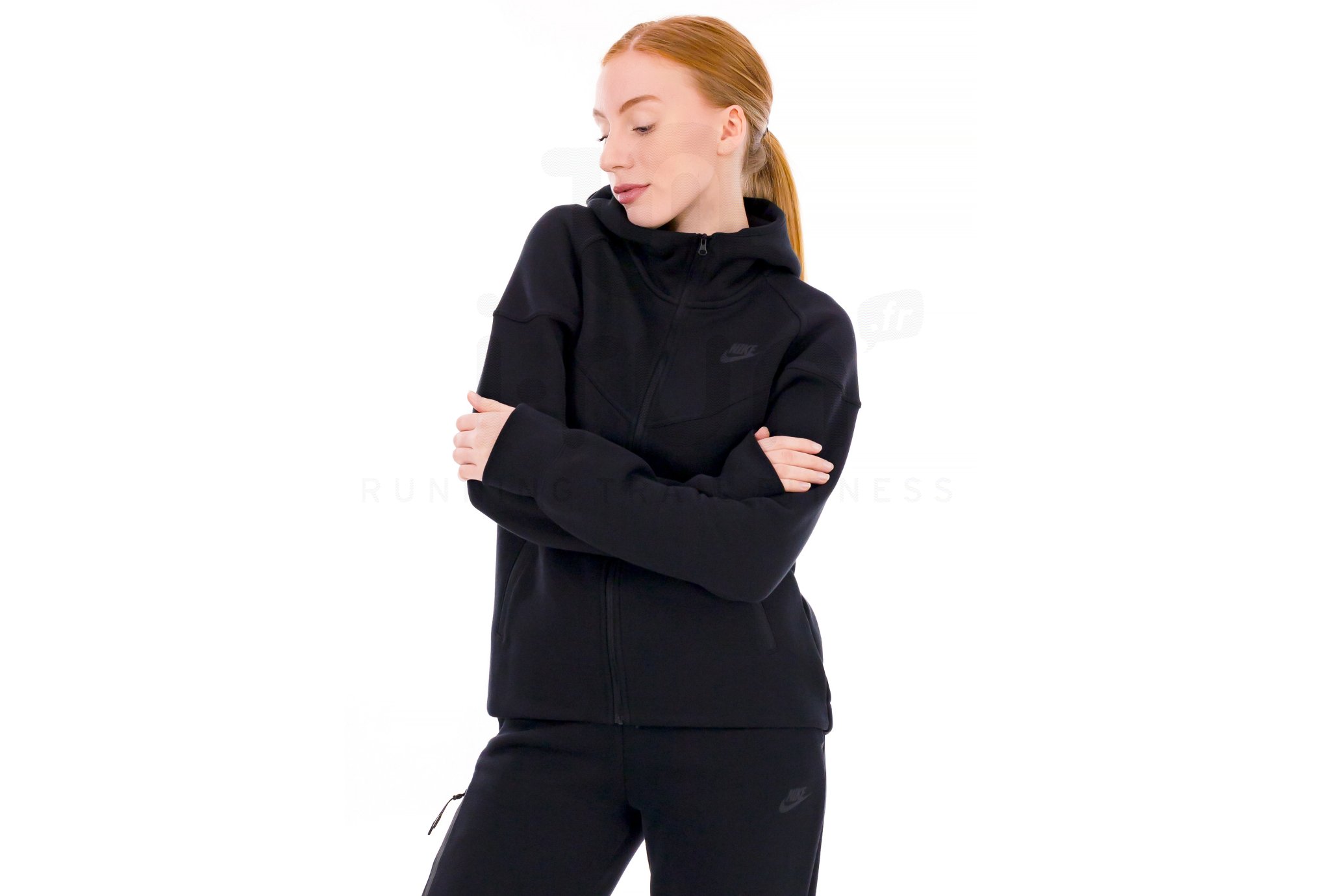 Nike - Veste Tech Fleece Windrunner pour Femme - Noir - taille L