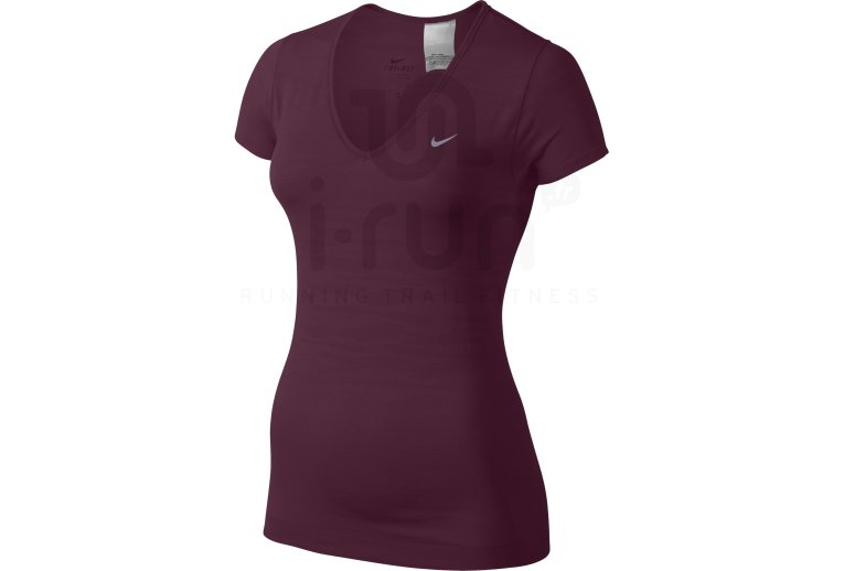 Nike Tee-Shirt Dri-Fit Knit V-Neck W 