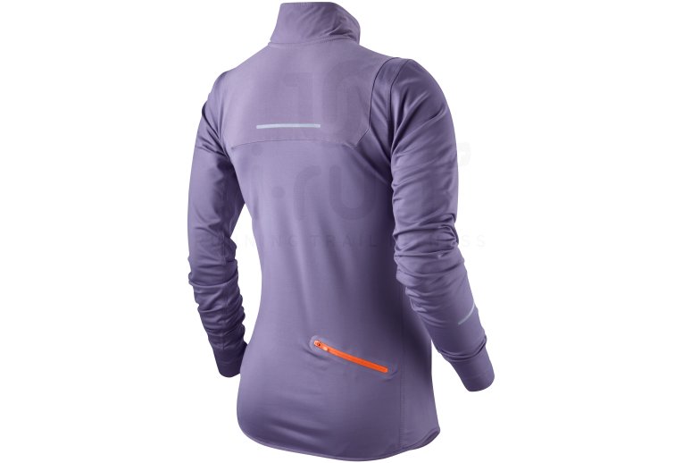 Nike Tee-shirt LS Element Thermal 1/2 zip W 