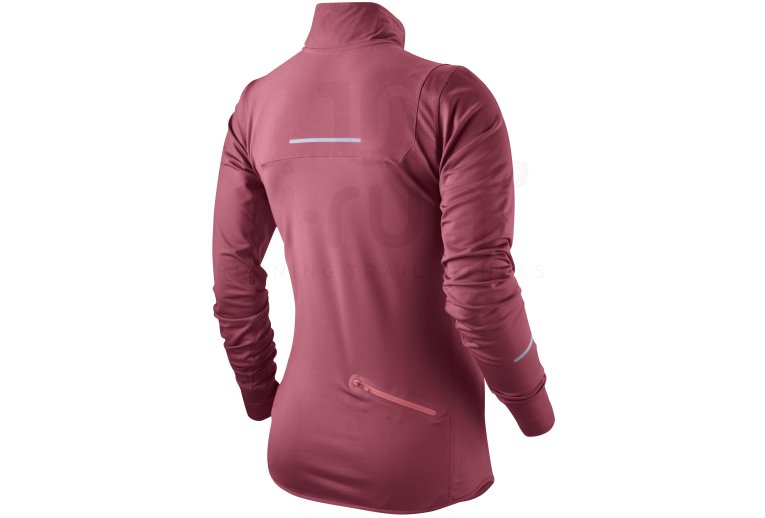 Nike Tee-shirt LS Element Thermal 1/2 zip W 